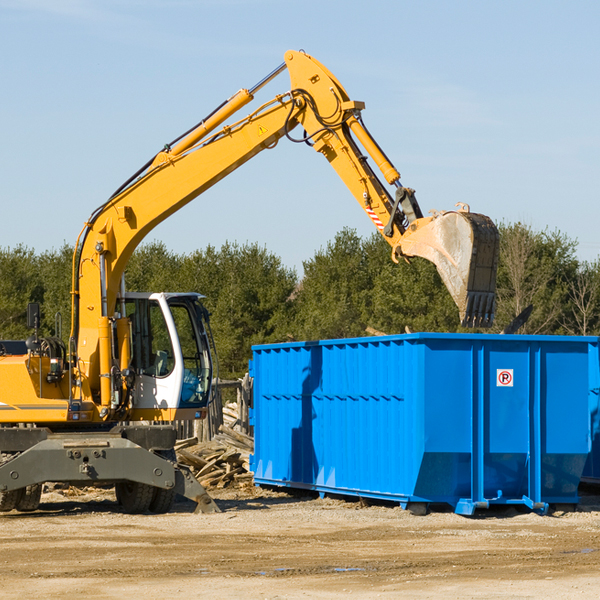 can i request a rental extension for a residential dumpster in Alma